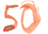 Tusche Zahl 50